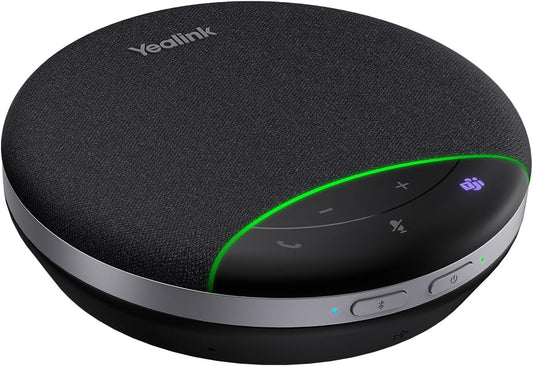 Yealink SP92 Conference Speaker and Microphone with AI Noise Cancellation, 20H Call Time, 13ft Pick-up, 360 Omni Mic 50mm Full-Duplex Speaker, Bluetooth 5.3 USB Speakerphone for Teams