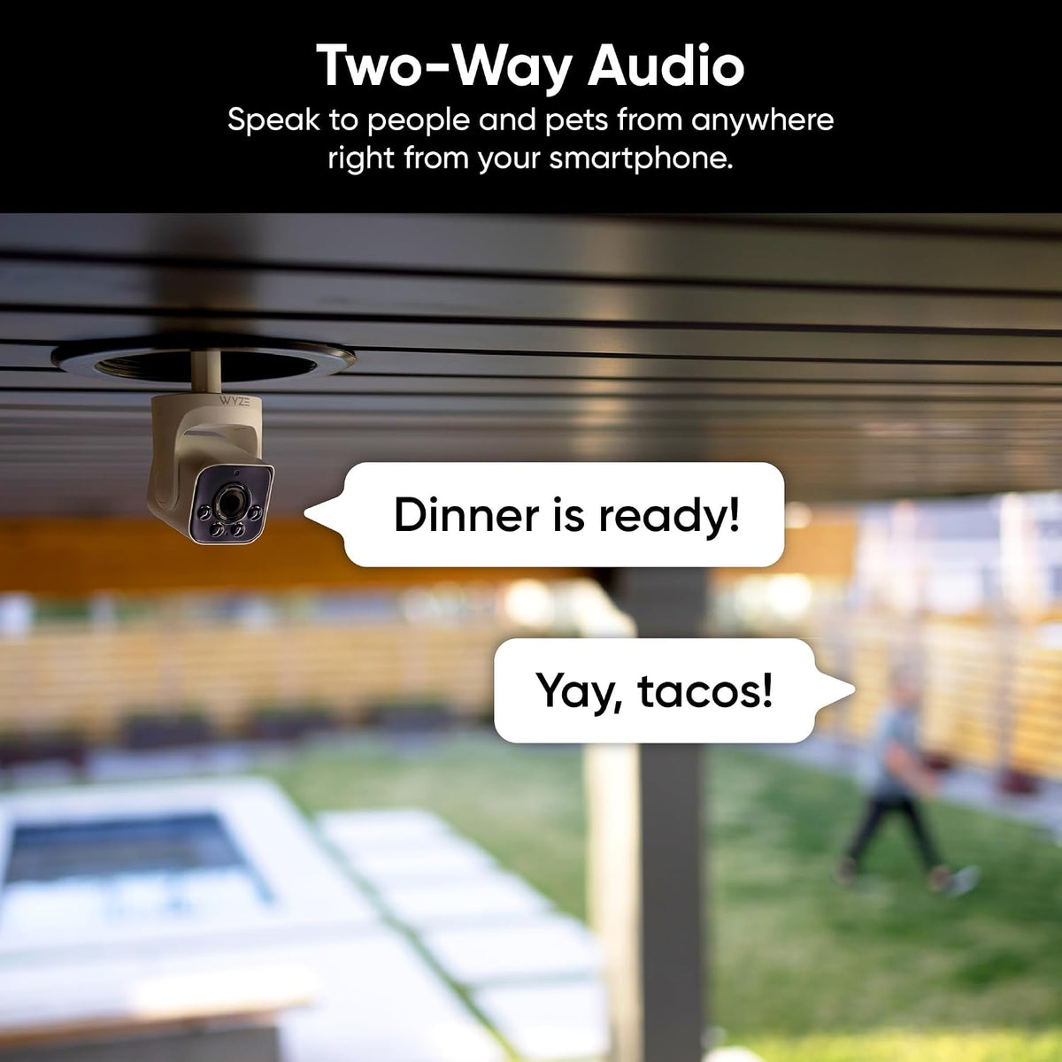 WYZE Bulb Cam Security Camera, 2K HD Outdoor Light Bulb Camera (Renewed) | Color Night Vision, Dimmable LED Bulb, Motion Detection, Siren Alarm, Works w/Alexa/Google Assistant
