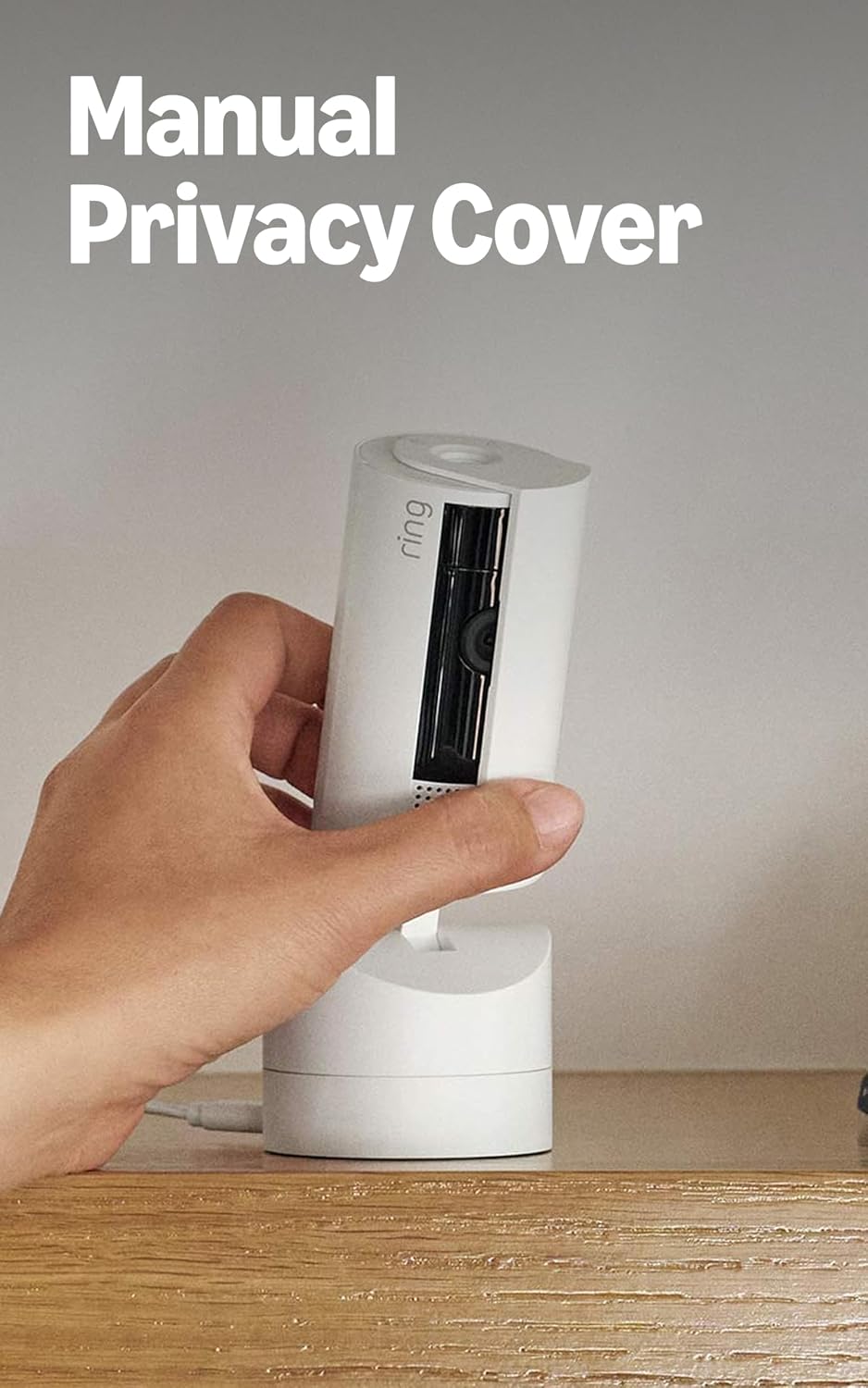Ring Pan-Tilt Indoor Cam (newest model), See all around your home or business with 360° pan coverage, HD video, plus Two-Way Talk, White