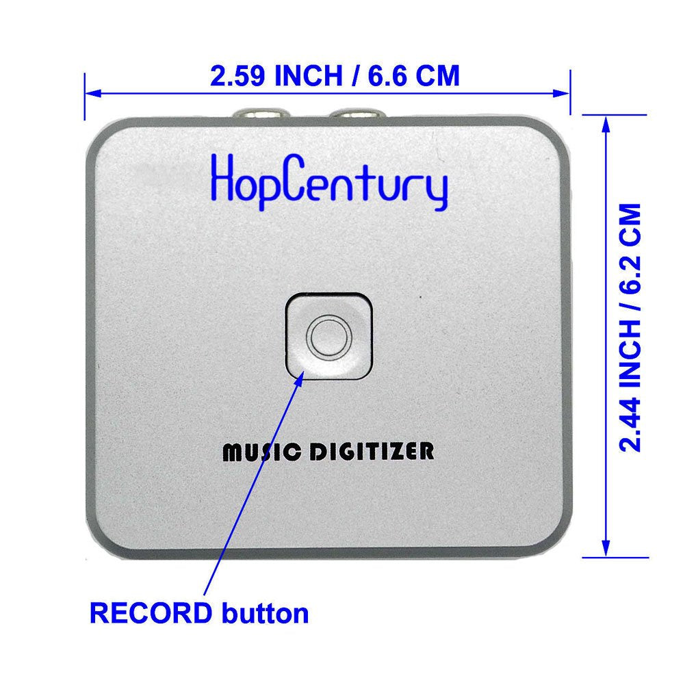 Music Digitizer CD Recorder for Music Audio Capture Device Cassette MP3 Recorder Converter with 3.5mm & RCA Line Input | Convert Cassette Tape, Vinyl Record, CD to MP3 without Computer, 3.5mm/RCA Line In, Save Retro Memories to USB Drive SD Card