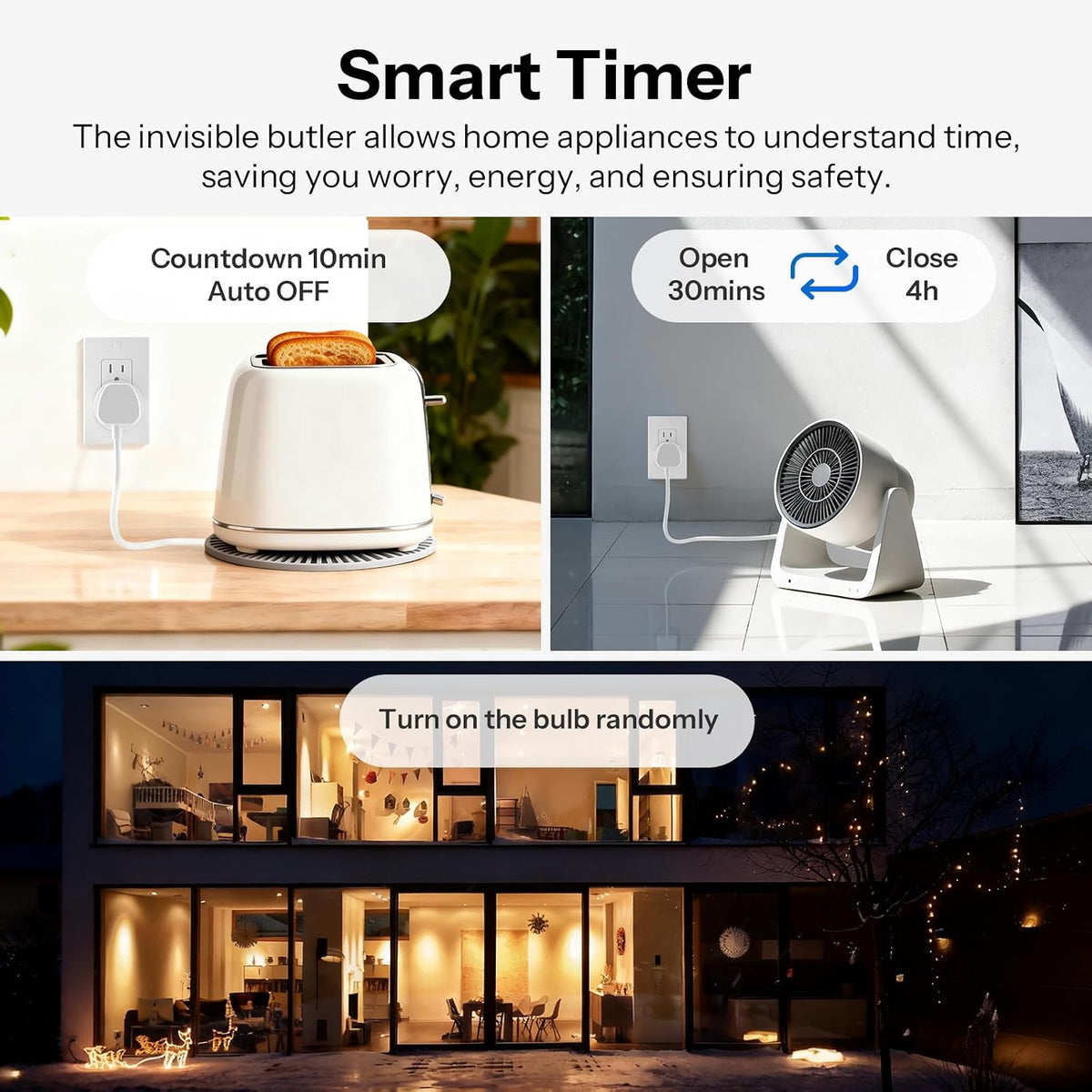 SONOFF Matter Smart Plug S41s 4-Pack, 15A 1800W WiFi Smart Plug Outlet, ETL Certified, Remote & Voice Control with Timer, Compatible with Alexa, Google Home, Apple HomeKit & SmartThings