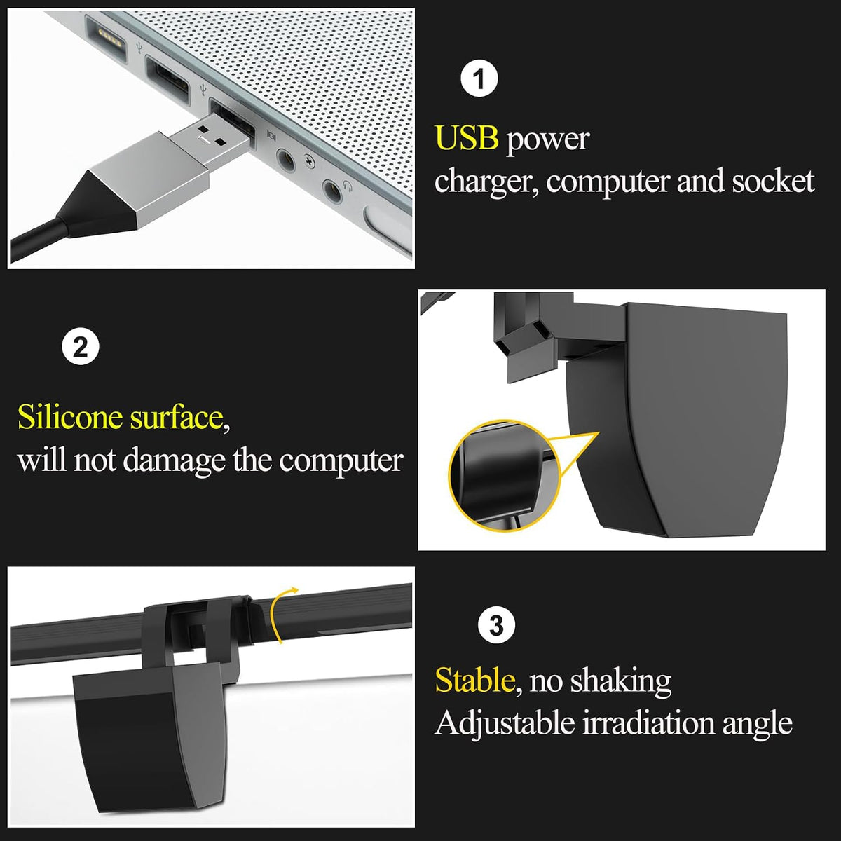 CATPOWER Computer Monitor Light Bar, LED Screen Light