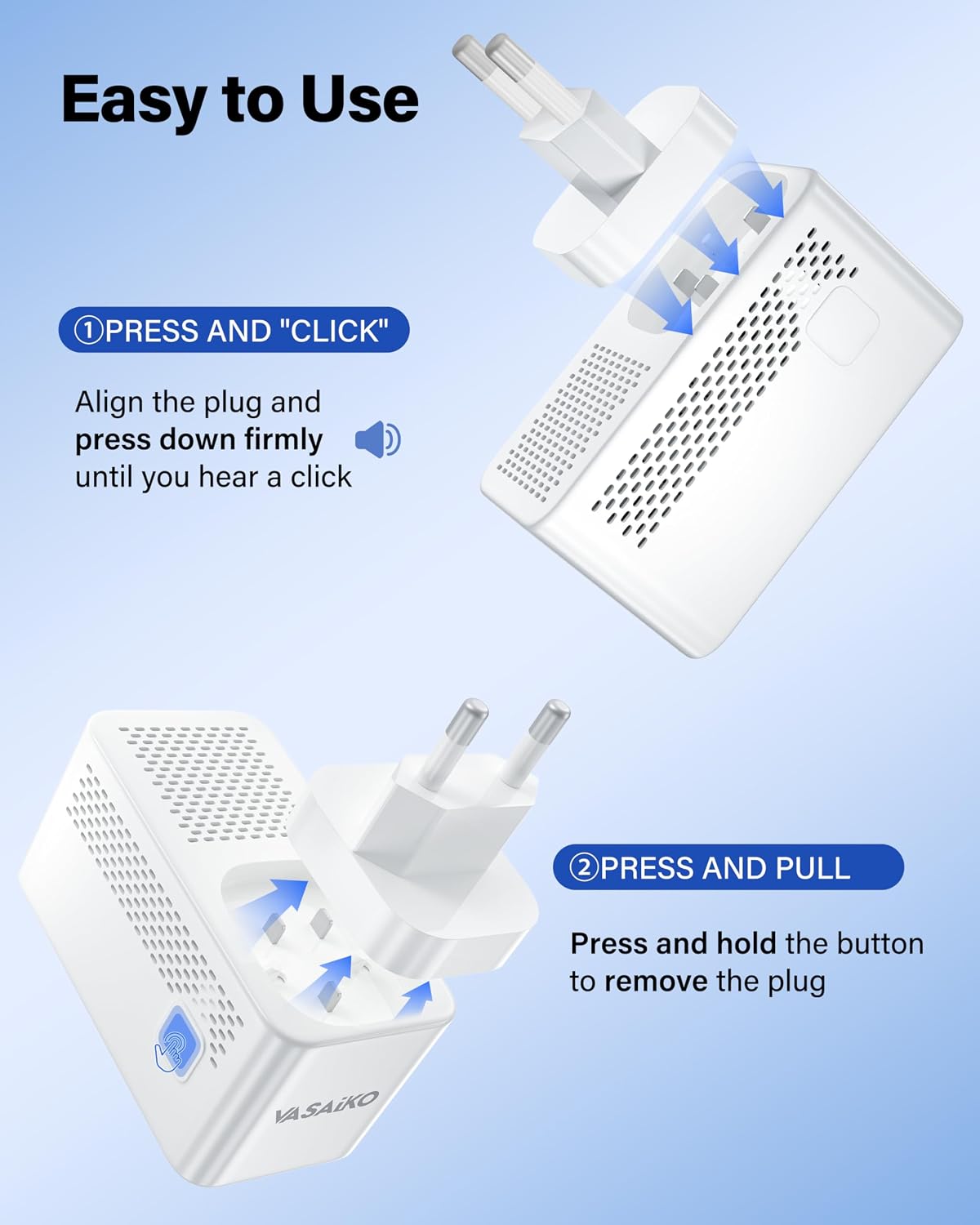 Voltage Converter US to Europe, Travel Adapter Voltage Converter to Step Down 220V to 120V, Power Converter with 2 USB-A 2 USB-C Port & UK/AU/US/IT/European Travel Plug Adapters