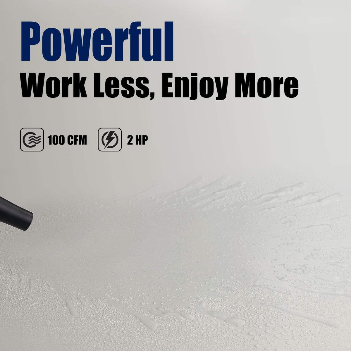 XPOWER A-5 Electric Air Duster for Dusting, Drying, Inflating, Blowing, Vacuuming, Car Detailing, Computer, Leaf Blowing, 100 CFM, 5 Nozzles + 2 Brushes, High Performance Motor, Eco-Friendly