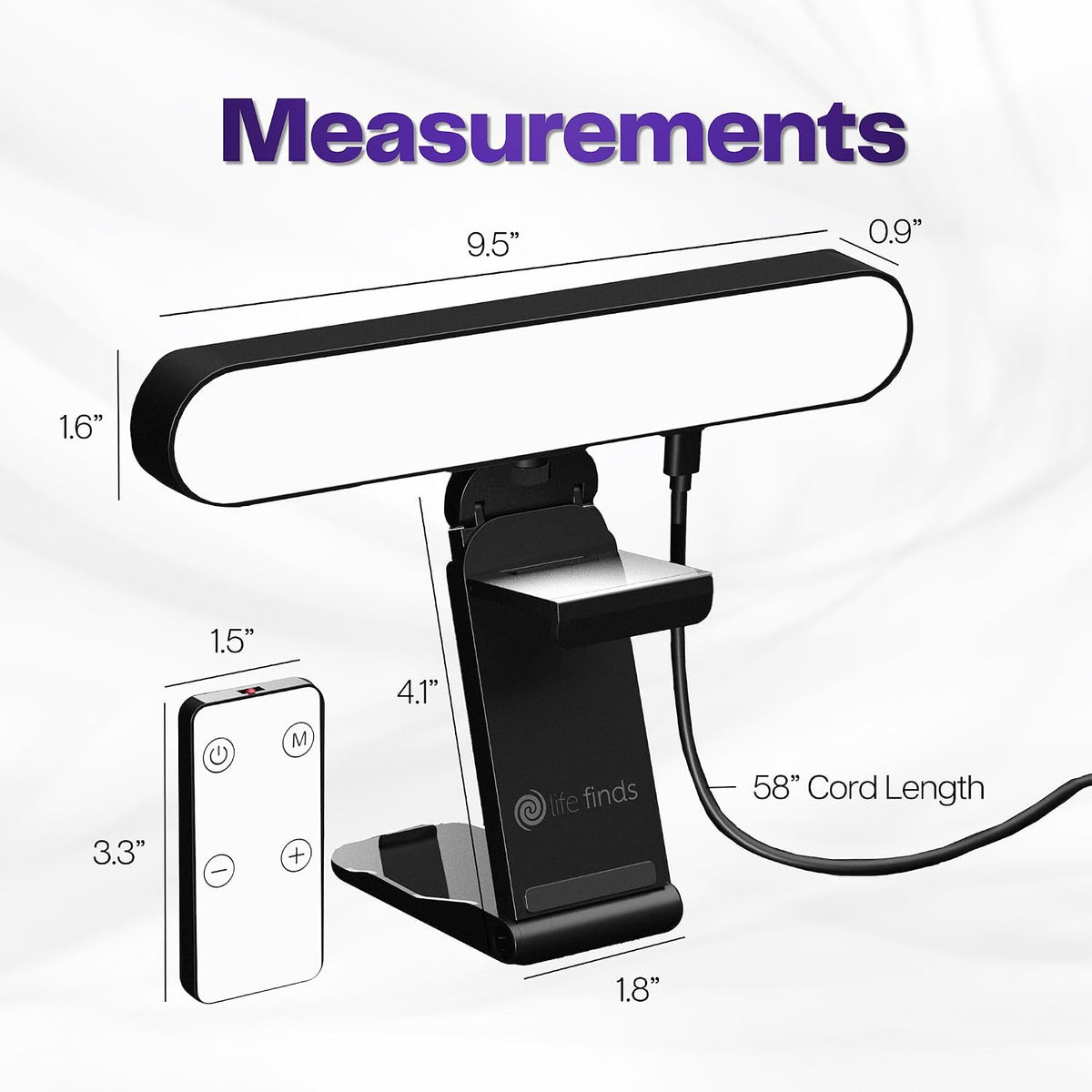 Life Finds Black Webcam Light for Streaming, LF-WL1