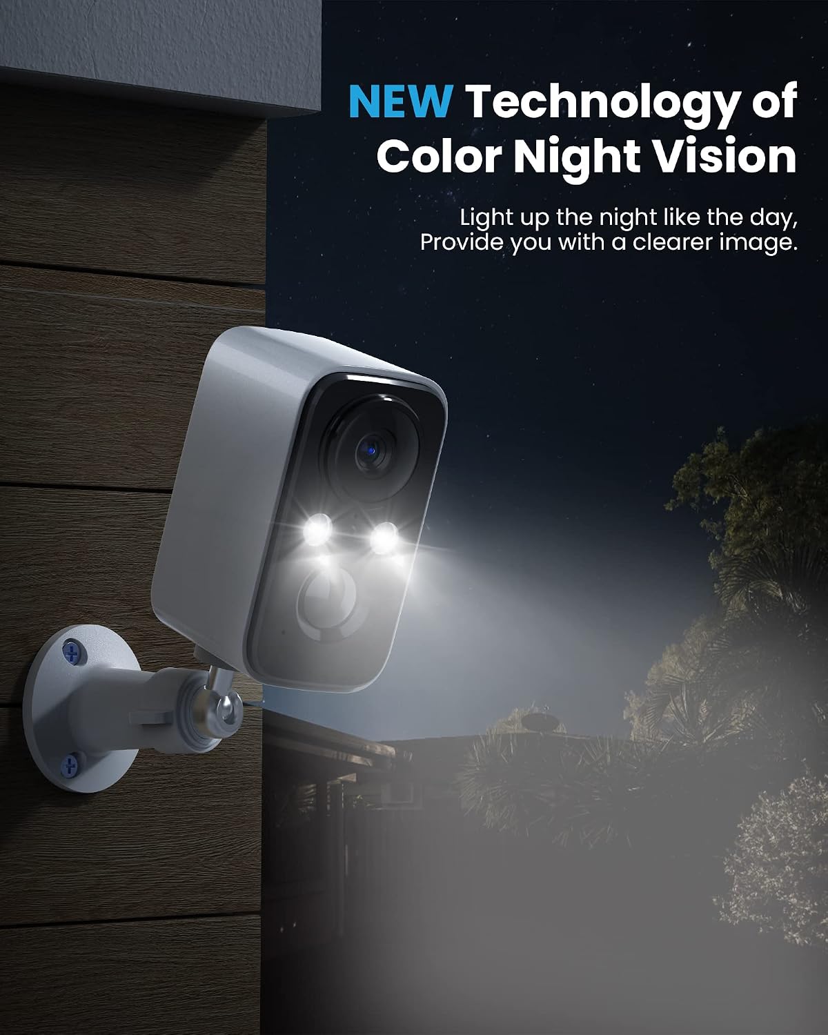 Solar Panel Security Cameras Wireless Outdoor - Battery Powered Cameras for Home Security WiFi Camera Surveillance Indoor System Floodlight Night Vison Alarm Motion Sensor Light Door Cam