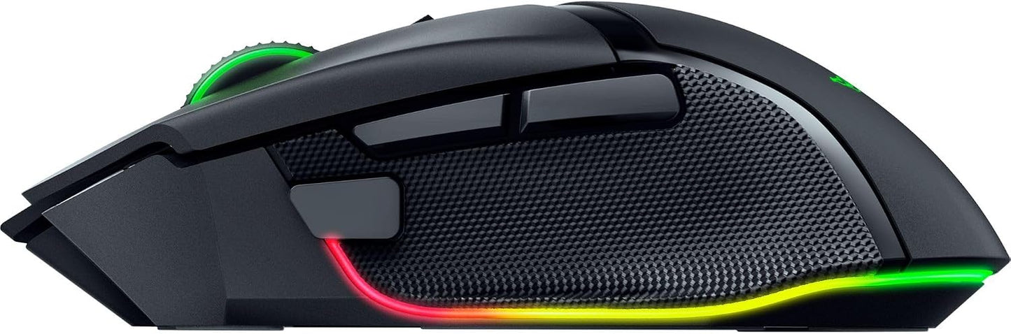 Razer Basilisk V3 Pro 35K Wireless Gaming Mouse, 140 Hr Battery, Black | 35K DPI Optical Sensor Gen 2, HyperScroll Tilt Wheel, 13 Customizable Controls, Chroma RGB, Optical Switches Gen 3