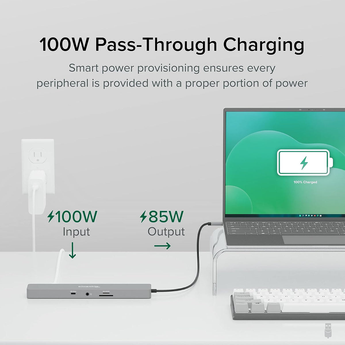 Plugable 11-in-1 USB-C Hub, 100W USB-C Pass-Through