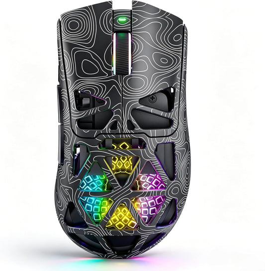 G11 Lightweight Wireless Gaming Mouse for FPS & Competitive Gaming, Tri-Mode Bluetooth 5.1/2.4GHz/USB-C, 22000 DPI RGB Mouse with Programmable Buttons for PC, Laptop & Mac
