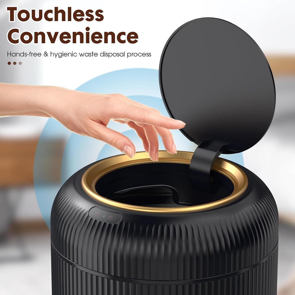 Procade Touchless Trash Can Bathroom,Small Motion Sensor Trashcan with lid