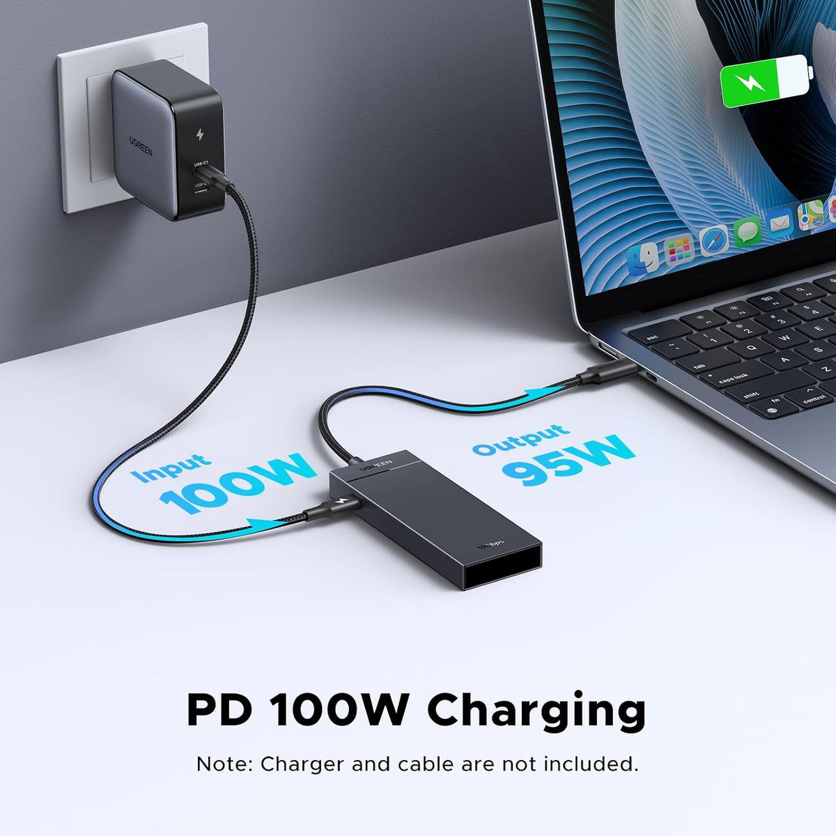 UGREEN USB C Hub 4 Ports, Multiple USB-C 3.2 Hub, 100W PD Port, Aluminum