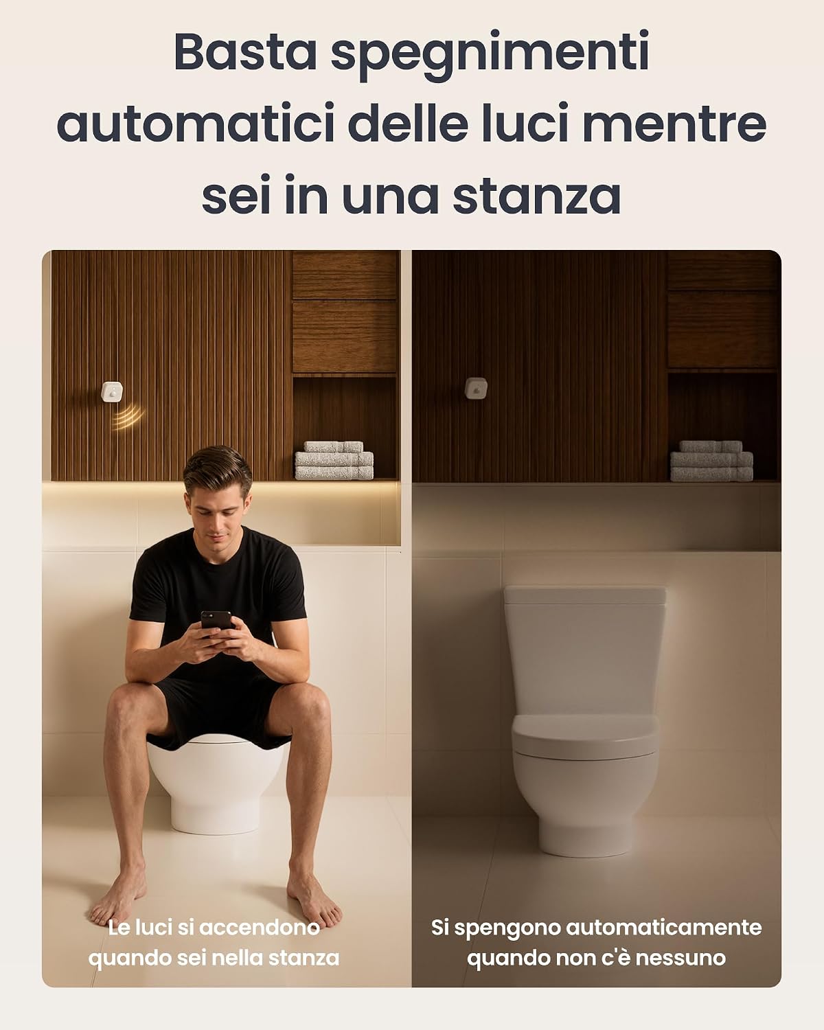 SwitchBot Smart mmWave Radar Motion Sensor, Bluetooth Presence Sensor with Dynamic Detection & Zone Positioning, Compatible with Alexa, HomeKit & Apple Home (Presence Sensor*2)