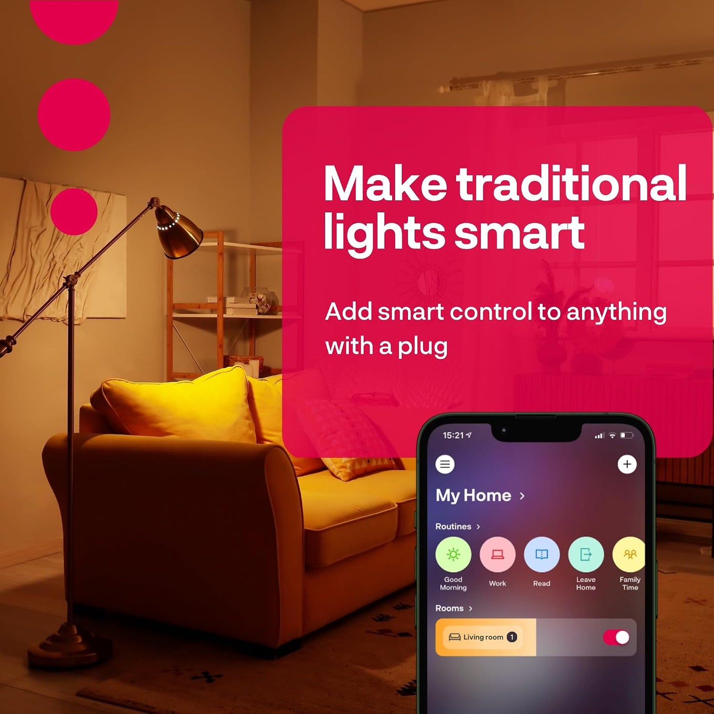 Innr Zigbee Smart Plug, Works with Philips Hue*, Alexa and SmartThings, Zigbee Repeater, Energy Monitoring, 4-Pack