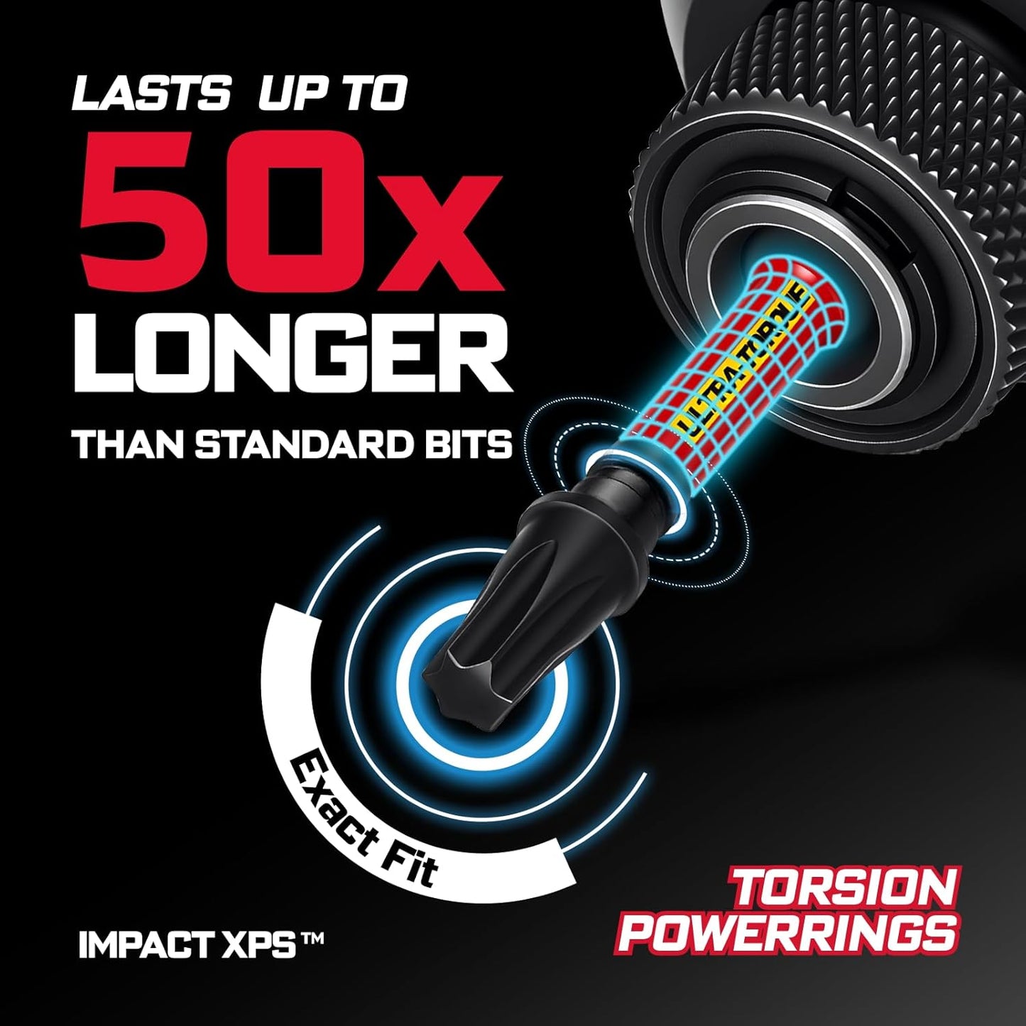 Impact Torx Screwdriver Bits Set, 52Pcs Magnetic(T7-T40) S2 Steel 1”/2”/3”/6” Long Extension Multi Star Driver Bits and 1Pc Bit Holder with Color Coded Base