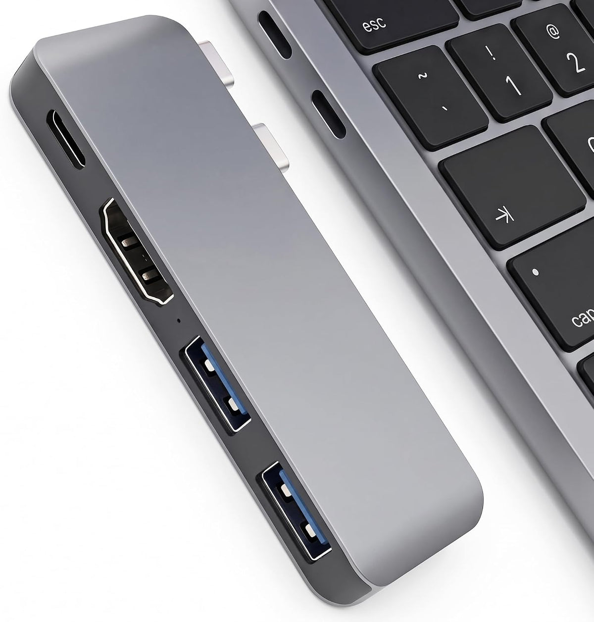 USB-C Hub for MacBook Neo/Pro/Air, MacBook Dock with 4k60Hz,1Type c 2USB3.0