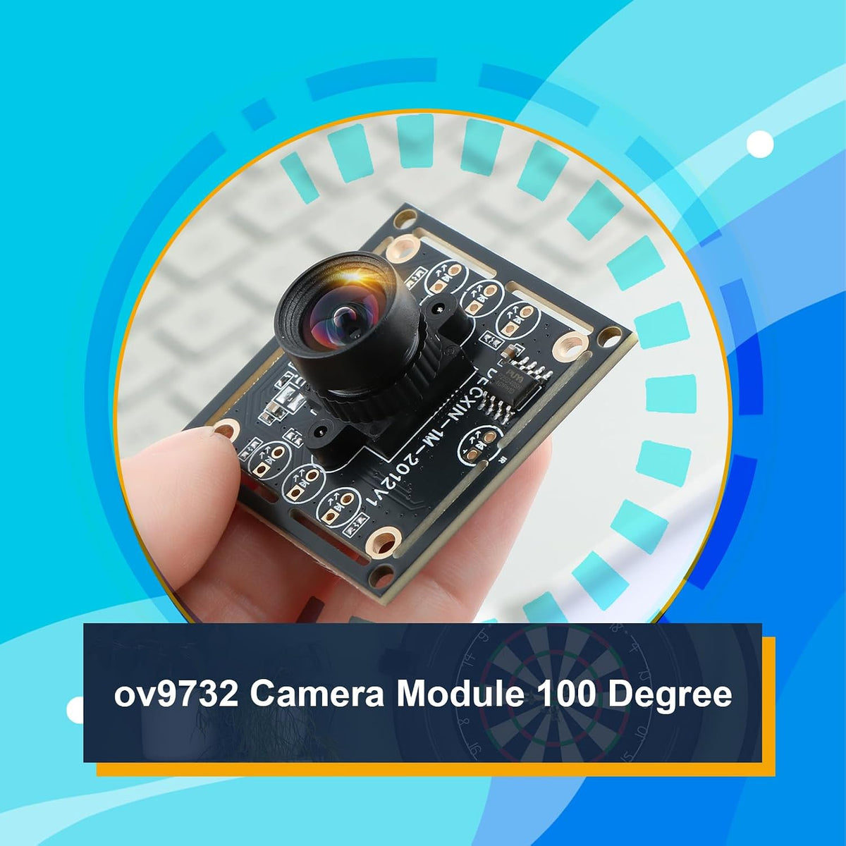 3 PCS OV9732 Camera Module 100 Degrees for Autodarts Dart Camera System 1280x720 30fps Face Detection Image Capture 2m Cable Usb2.0 Output Fit WinXP/7/8/10/Linux
