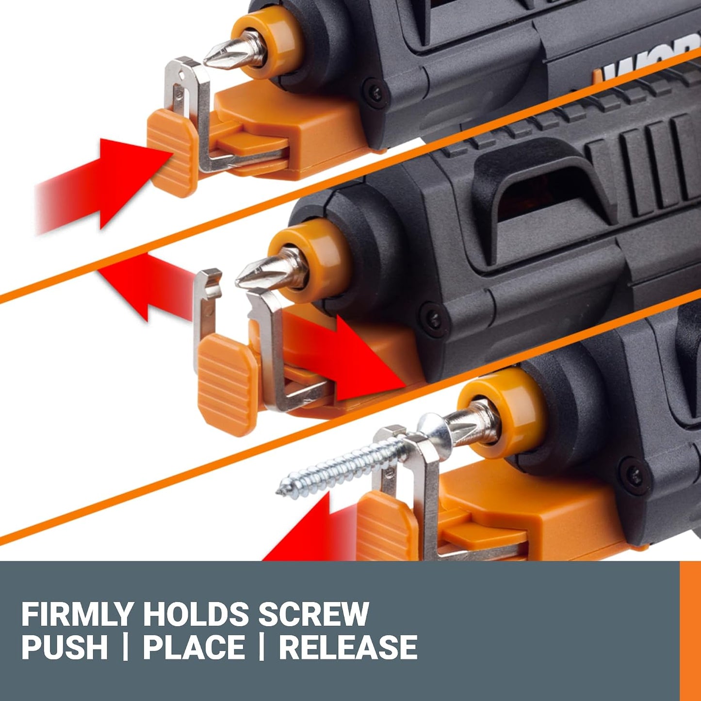 WORX Cordless Screwdriver, 4V 6-Bit Set with Screw Holder, WX255L.5 | Rapid-Reload Cartridge for Fast Changes, One-Handed Screw Holder, Rechargeable Battery, LED Light and USB Type-C Charger