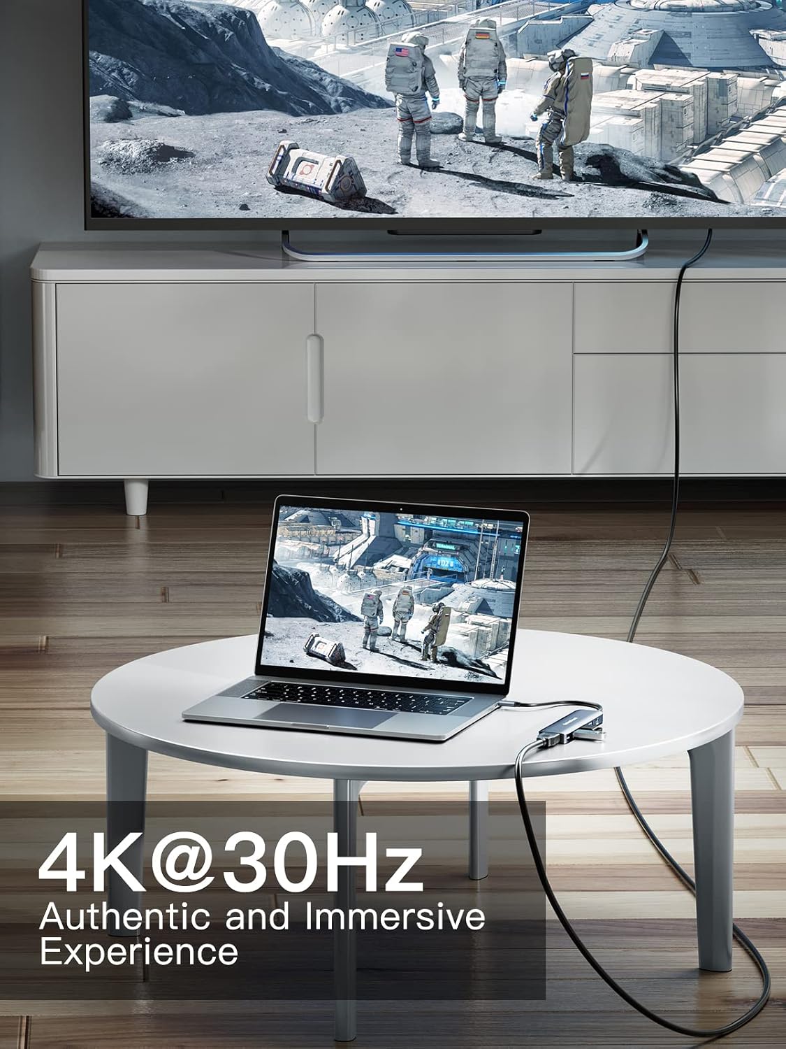 USB C HUB, DockteckExpand 5 in 1 USB-C Multiport Adapter | 4K HDMI, 100W Power Delivery, 3 USB 3.0 Data Ports for MacBook Pro/Air, iPad Pro/Air/Mini 6 and More