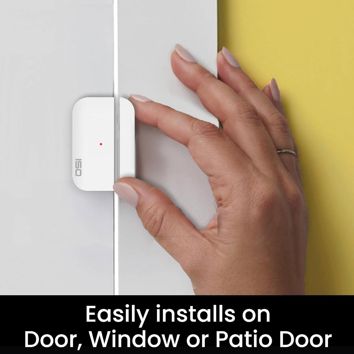 OSI Wireless Contact Sensors (Gen 2) White, Accessory for OSI Smart Alarm System (Gen 2), Wi-Fi Wireless Door & Window Sensor, with 3M Adhesive, use on Windows, Doors, Patio Door etc.