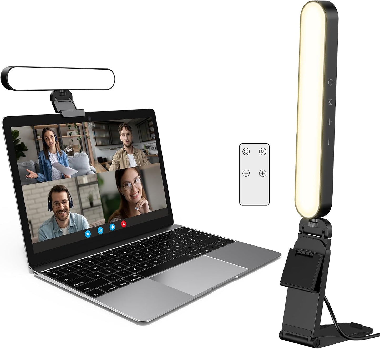 InnoGear Ring Light for Computer On-Camera Monitor Video Conference Light | LED Lights for Video, Clip On, Remote Control, 3 Color Modes, Adjustable, Monitor, Laptop, Easy to Attach, Recording