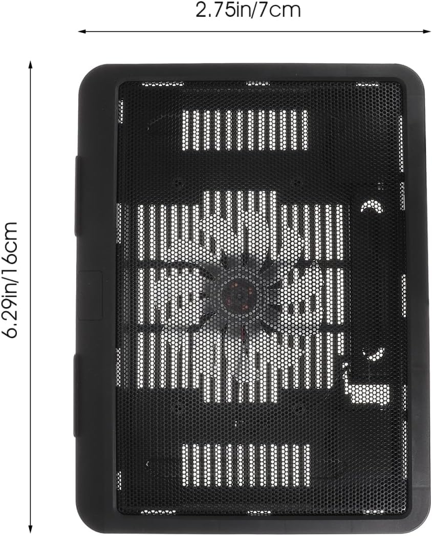 Sewroro Silent Laptop Cooling Pad with USB Powered Fan Non-Slip Adjustable Laptop Stand for Gaming and Office Use 12.99X9.84X0.94 Inch Cooling Accessory
