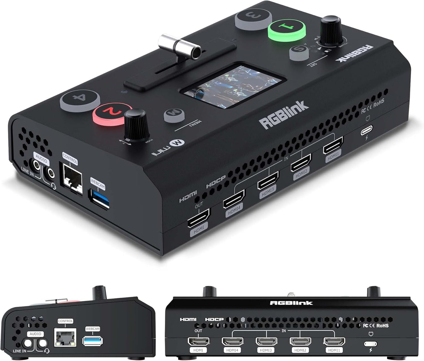 Video Capture Card for Streaming, PCIe/Internal Capture Card Alternative, 4 HDMI to USB, Stream & Record in 1080P, Capturadora de Video for PS5/4 Pro, Xbox Series to OBS, Twitch, Zoom, YouTube