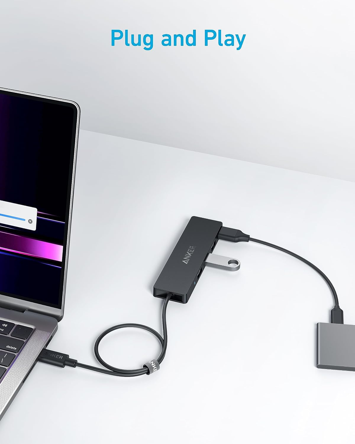 Anker USB C Hub, USB Extender, 4-in-1 USB Splitter, Computer Accessories