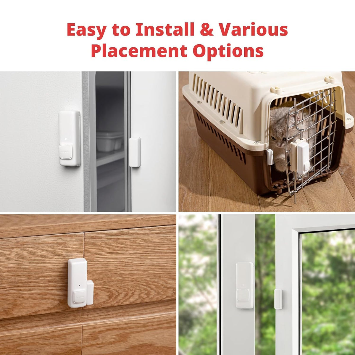SwitchBot Door Alarm Contact Sensor - Smart Home Security Wireless Window Alarm and Door Sensor, Add SwitchBot Hub to Make it Compatible with Alexa