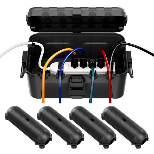 [5 Piece] RESTMO Outdoor Electrical Box Set（1 x Extra Large + 4 x Small）