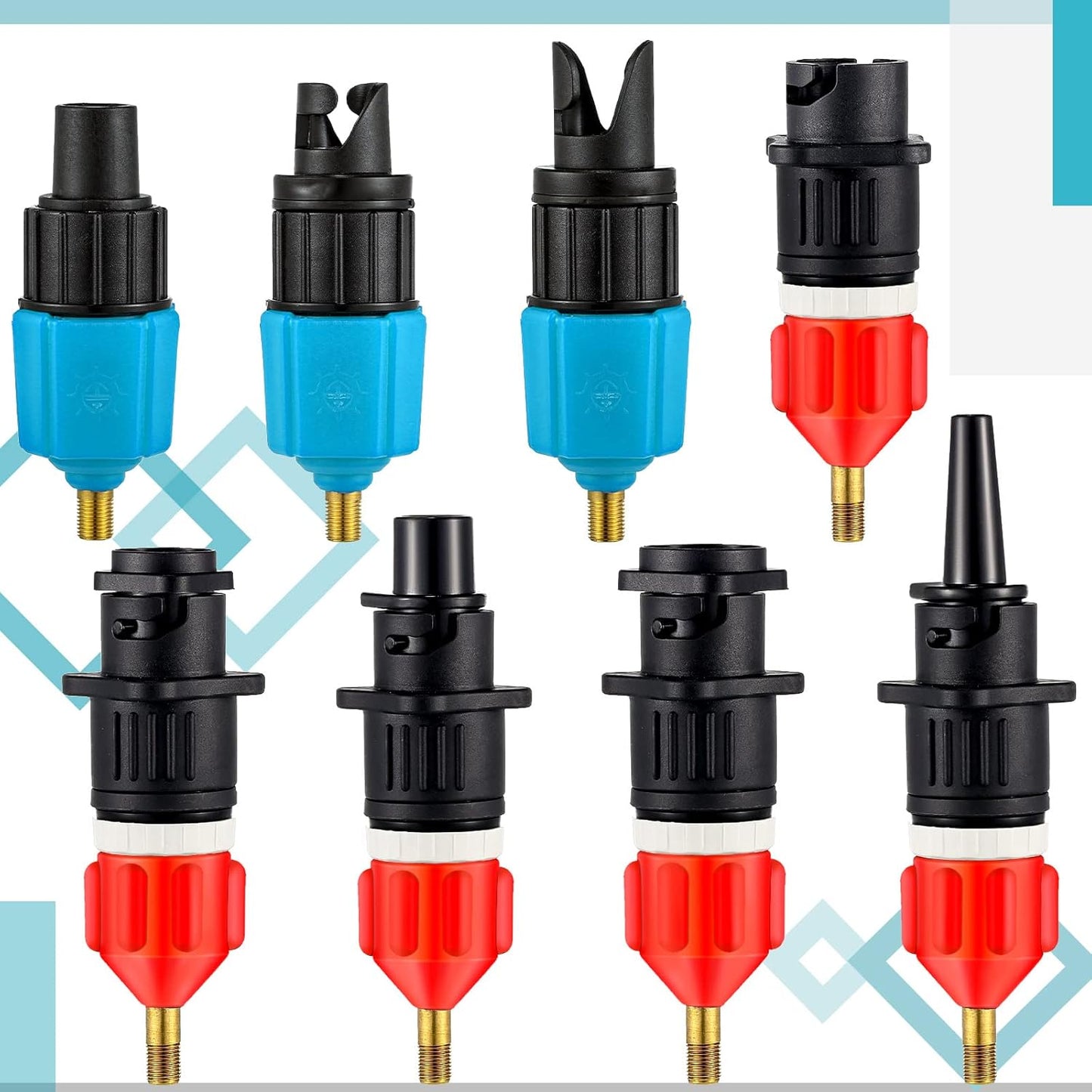 Treela Air Pump Adapter Compatible with SUP Pump 9 Nozzle