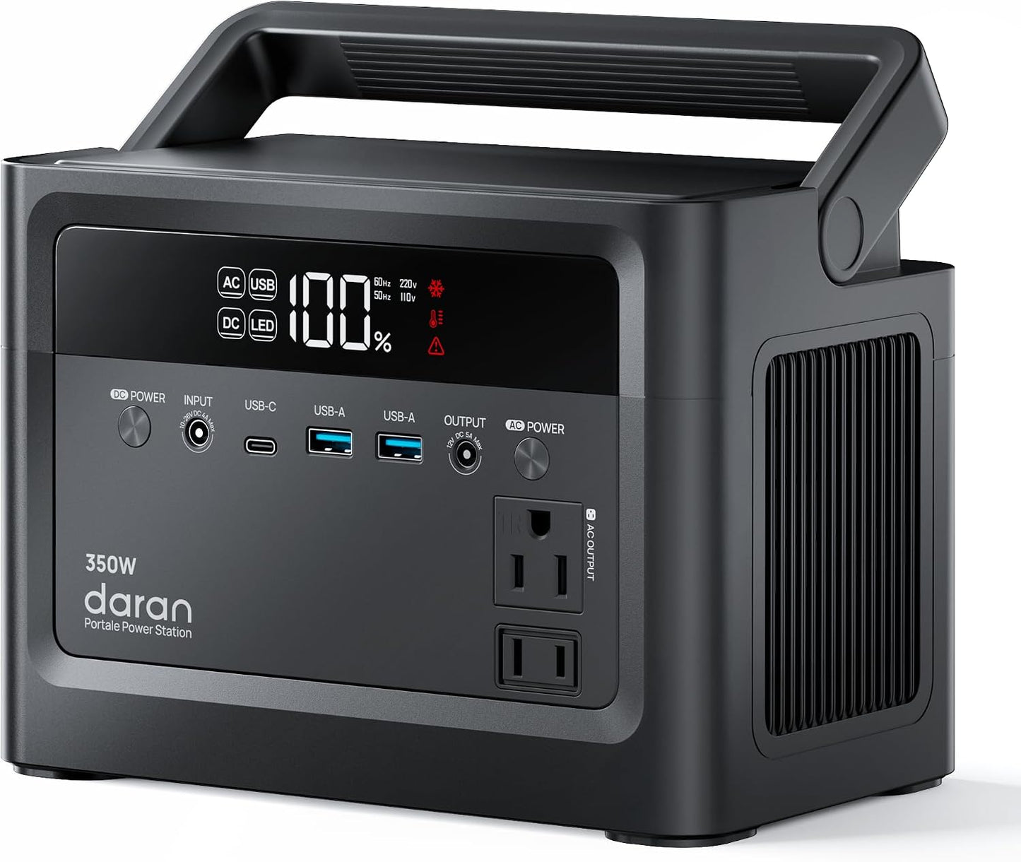 Portable Power Station 700W Surge, Solar Generator 350W, 230.4Wh | Power Bank with AC Outlet, LiFePO4 Battery, PD Fast Charging, for Camping, Emergency, Laptop, RV, Off-Grid Living