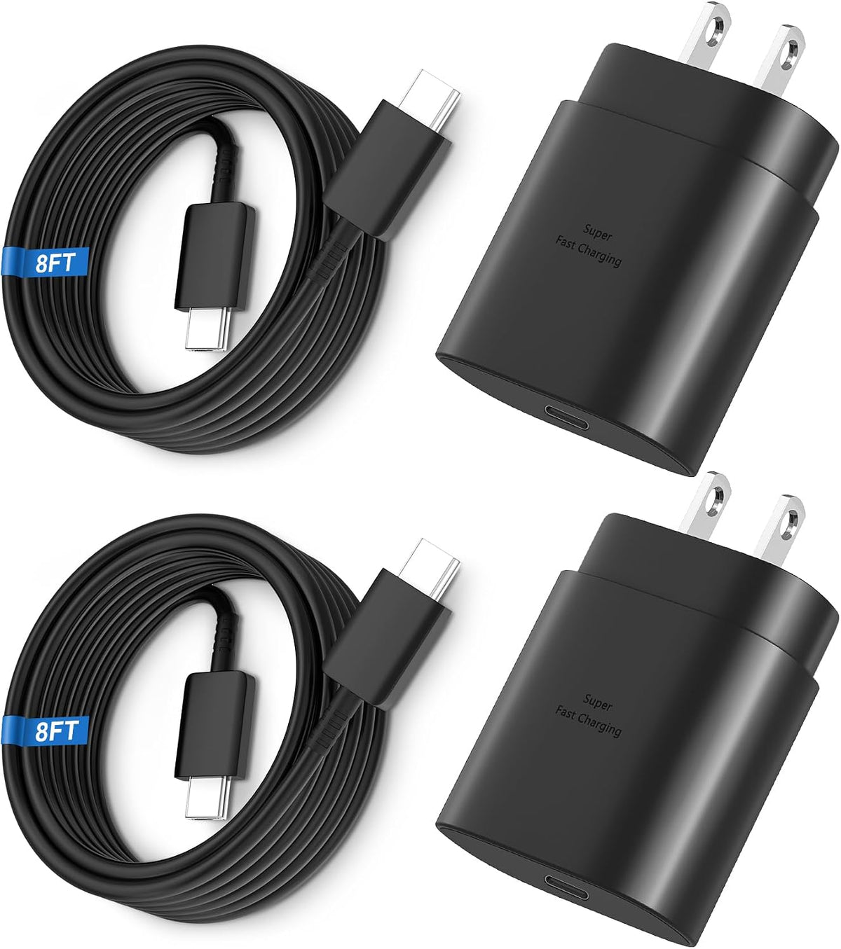 Super Fast Charger Type C, 25W USB C Wall Charger Fast Charging 10FT Cable