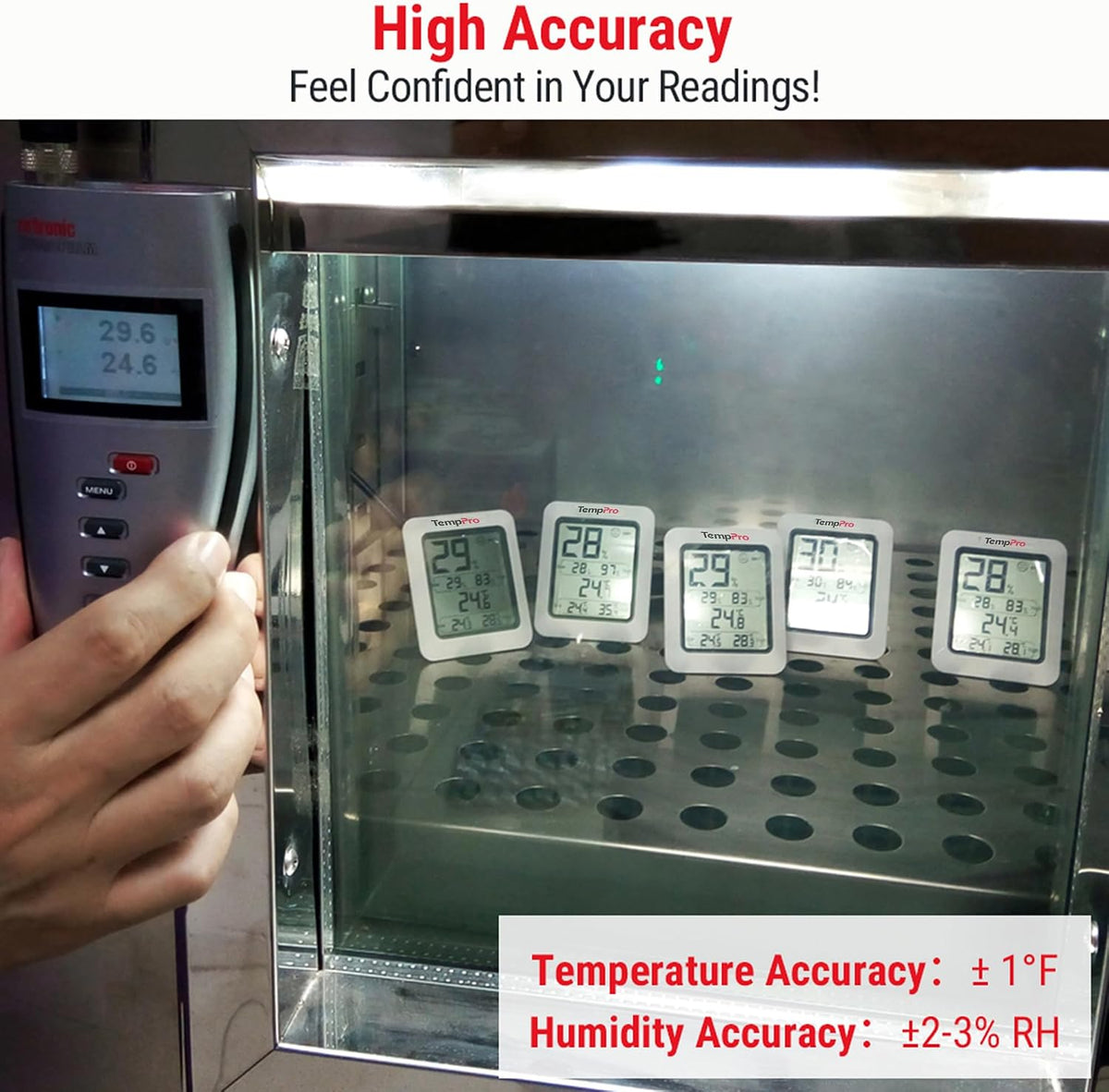 TempPro TempAir Digital Hygrometer Indoor Thermometer Humidity Monitor