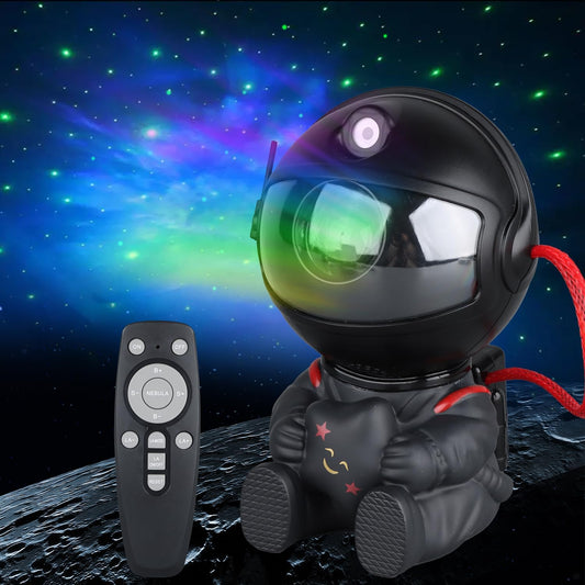 YXQUA Astronaut Galaxy Star Projector, Night Light for Kids, Original Black