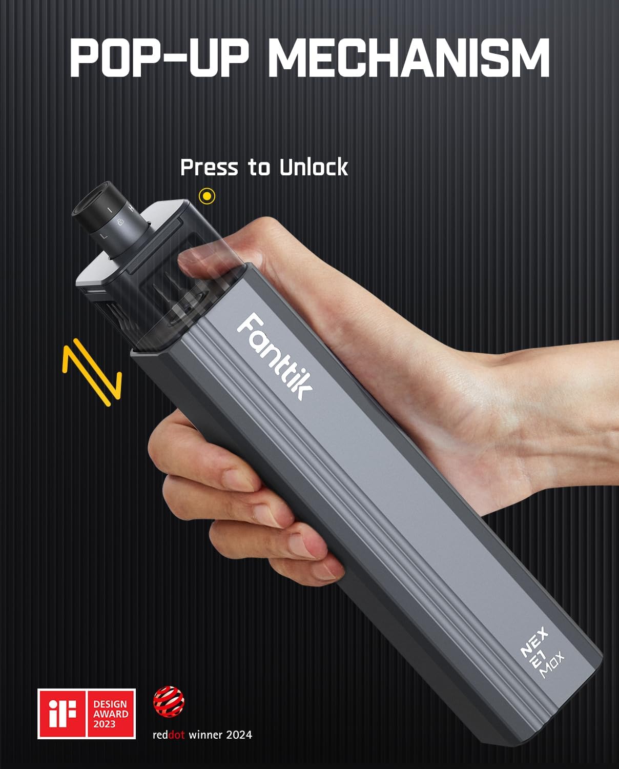 Fanttik E1 Max Precision Electric Screwdriver, Mini Screwdriver Set(Grey) | 50 Magnetic Bits, Magnetic Storage, 0.2N.m, 5/32‘’ Precision Repair Tool Kit for Electronics Phone Camera Laptop Watch
