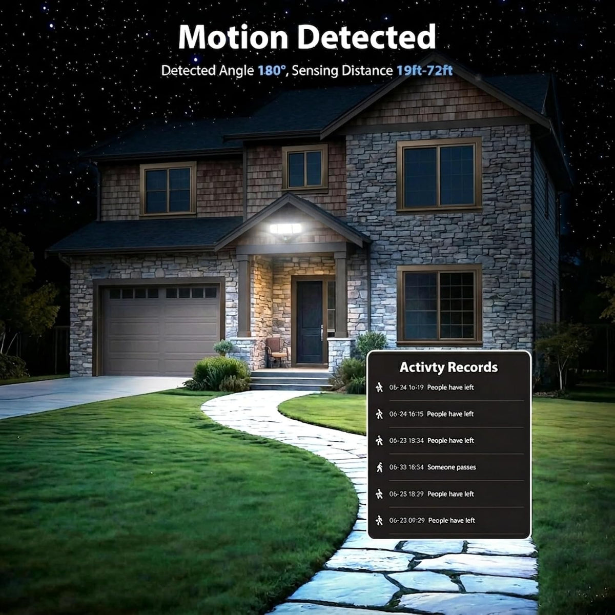 120W Smart Flood Light Outdoor, 12000lm Outdoor Security Lights with Motion Sensor, WiFi Alexa Floodlight APP Control, 2700K-6500K LED Light for Outside, IP65 Waterproof, Black