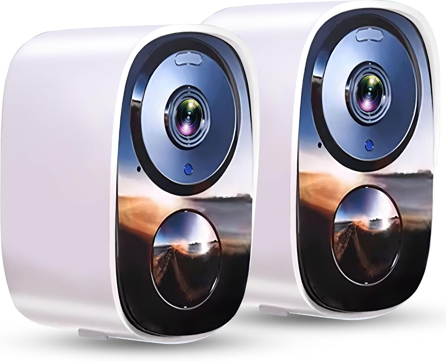 2026 Upgraded 2K Security Cameras Wireless Outdoor, Free Cloud Storage, 1-6 Months Battery Life, Waterproof, 2-Way Talk, AI Motion Detection Spotlight Siren Alarm Cameras for Home Security