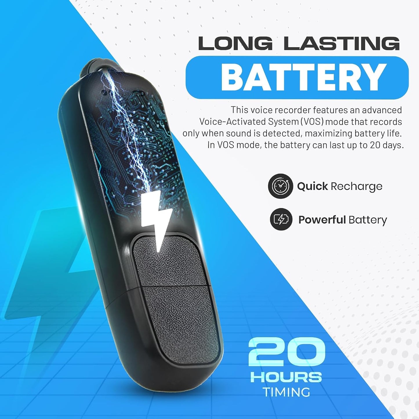USB-C Audio Note Device for Meetings, Lectures, and Personal Notes, 288-Hour Storage, Easy Playback on PC and Mac, Compact Design with Magnetic Cap