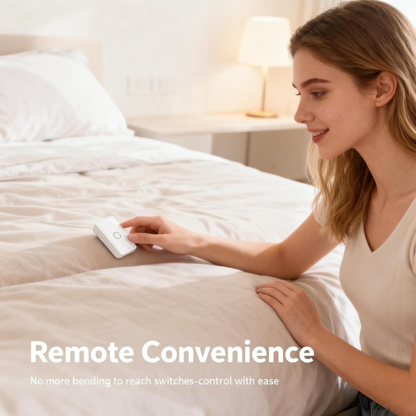 LoraTap Remote Control Outlet: Wireless Wall Switch — 656ft Range — on Off Outlet Switch for Lights & Small Appliances — Pre-Programmed & No Wiring