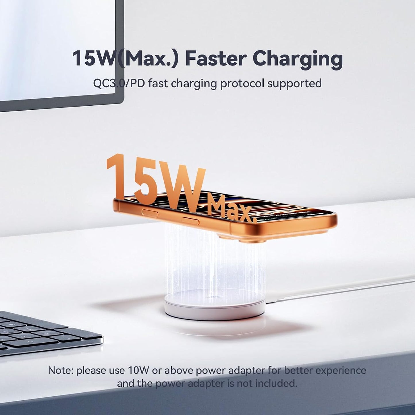 MagSafe Charger 2 Pack 15W Magnetic Wireless Charger Fast Charging Pad | With two 4.2FT USB-C cables and two USB-A to USB-C adapters, compatible with iPhone 17/16/15/14/13/12 and AirPods 4/3/2/Pro