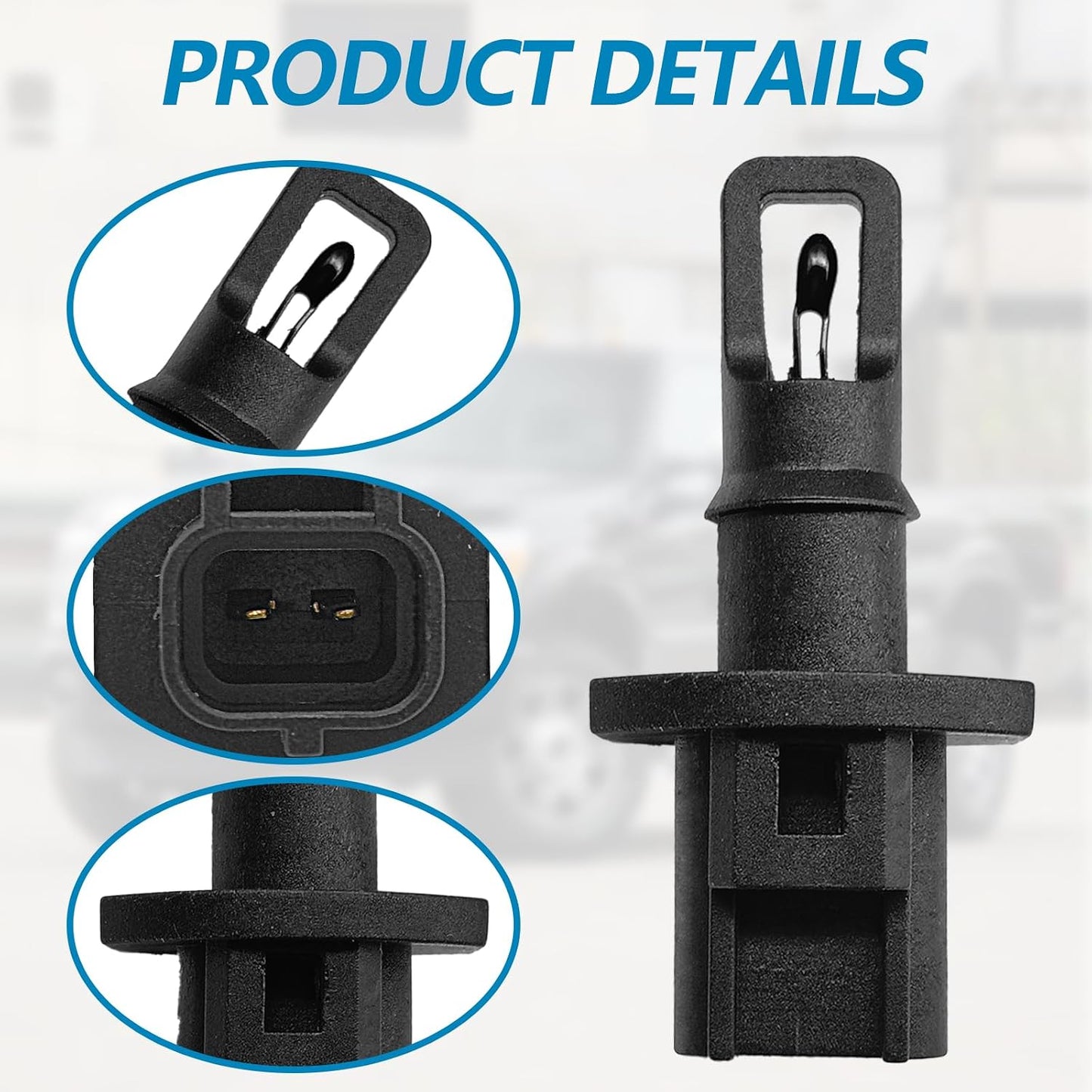 Intake Air Charge Temp Sensor for 1997-2008 F0rd F-150 F-250 F-350, 1997-2002 E-Series, Expedition, 1999-2005 Mustang Ranger Navigator, Lincoln Mercury - Replace DY735 AX31 158-1424