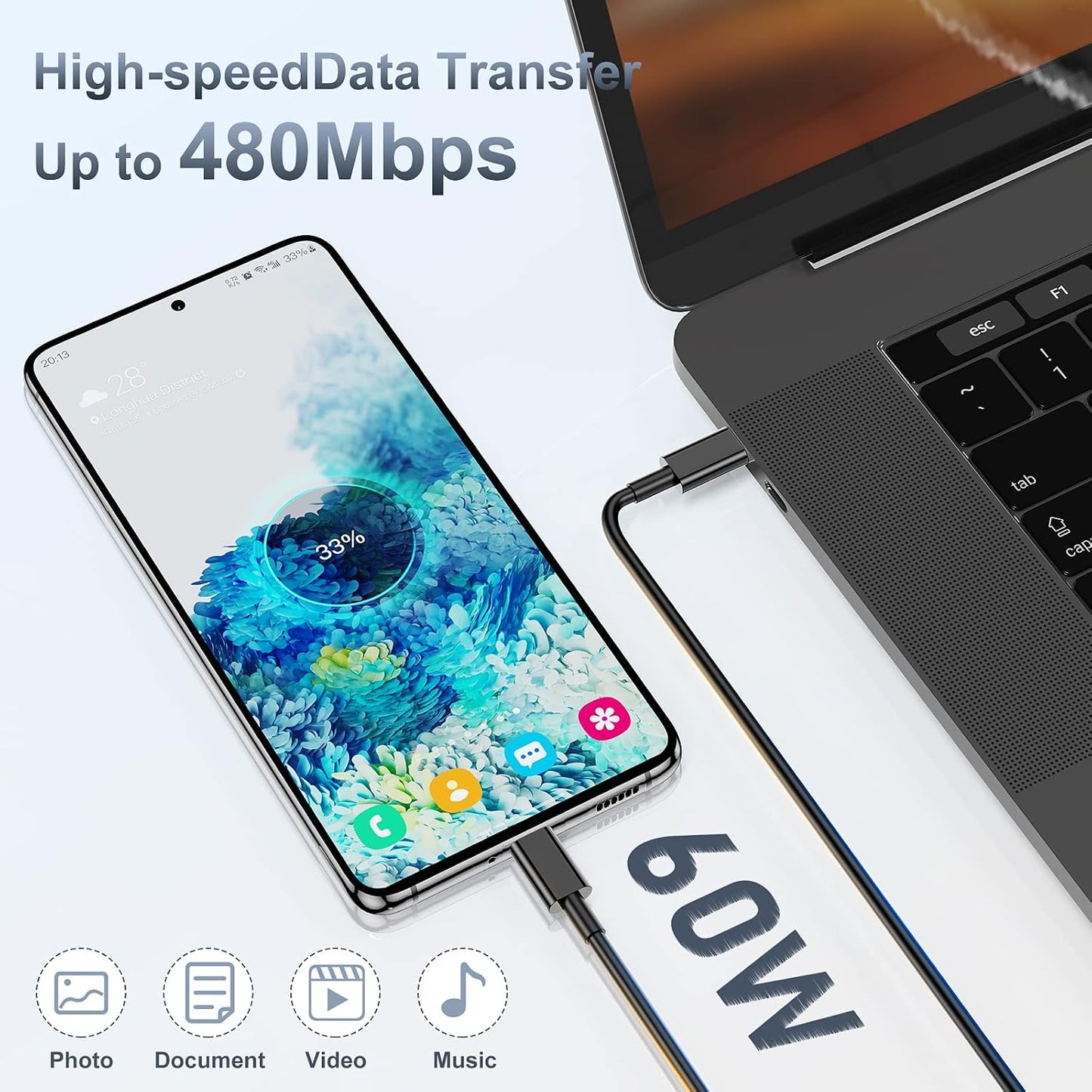 2Pack 45W Super Fast Charger Type C 10ft,USB C Wall Charging and Long Android Phone Charger Cable Cord for Samsung Galaxy S26 Ultra/S26/S26+/S25 Plus/S25/S24+/S24 Ultra/S23 Ultra/S22 Plus/S21/Note 20
