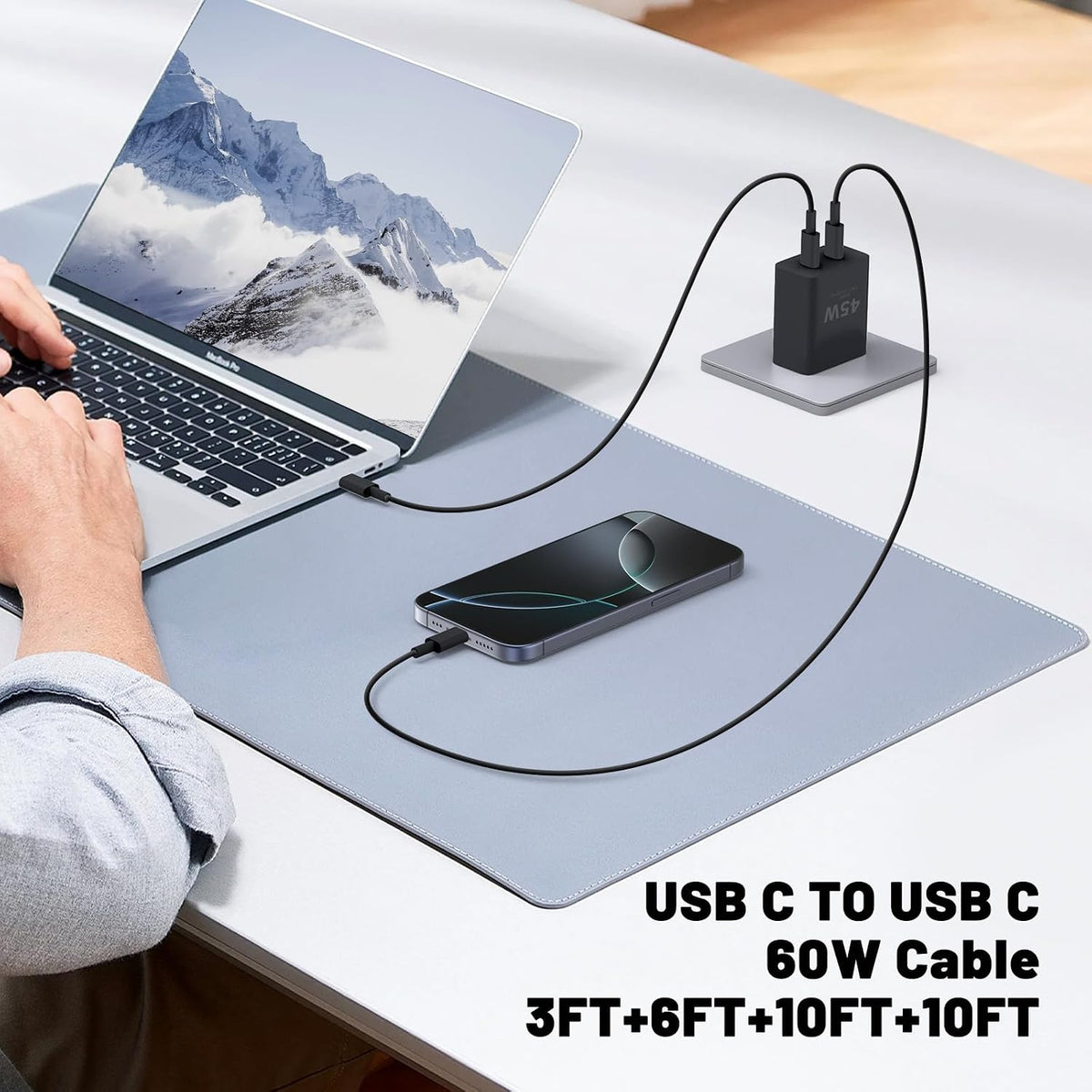 QZIIW Super Fast Samsung Charger Type C,45W Dual Port USB C Fast Charger
