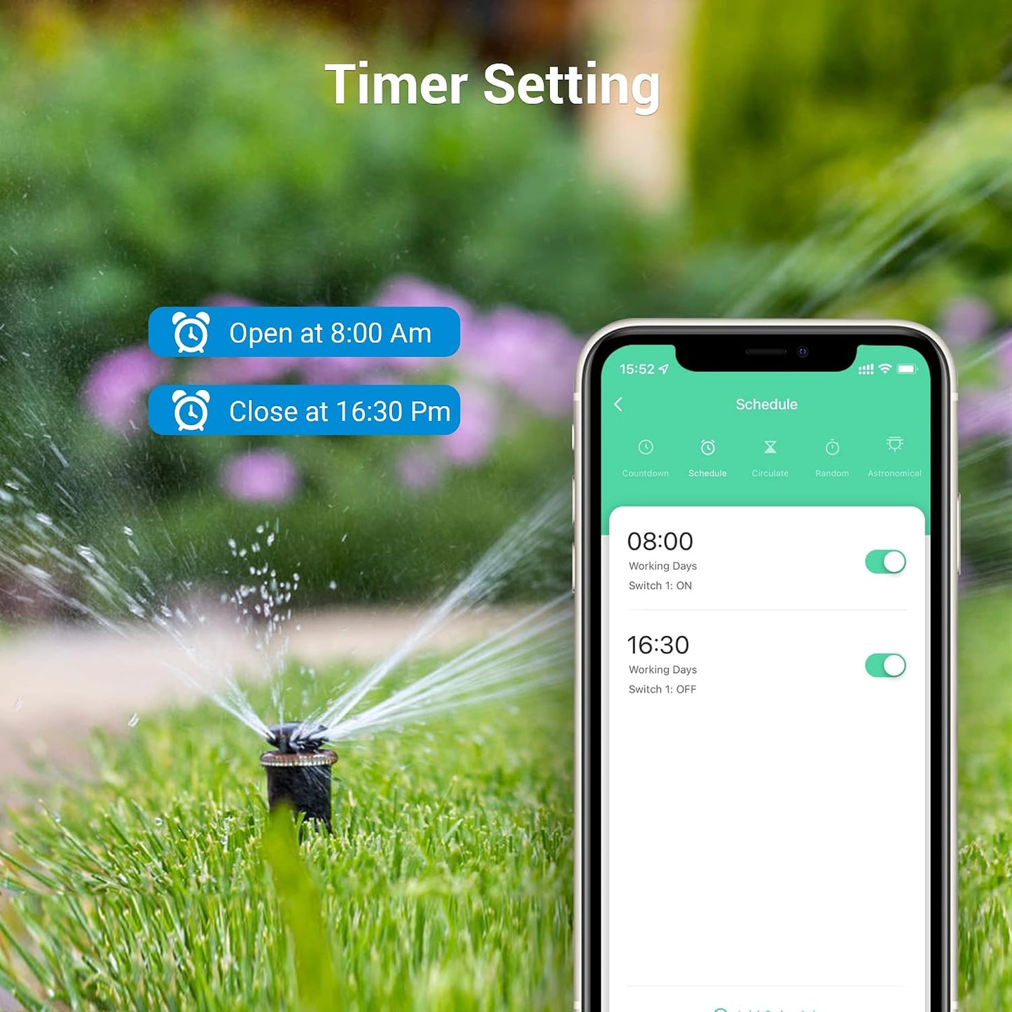 DEWENWILS WiFi Smart Yard Stake Plug with 6 Outlets, Voice Control, Waterproof Power Stake Timer with 6Ft Cord, Alexa&Google Assistant Compatible, 1875W/15A, for Outdoor Decoration Lights