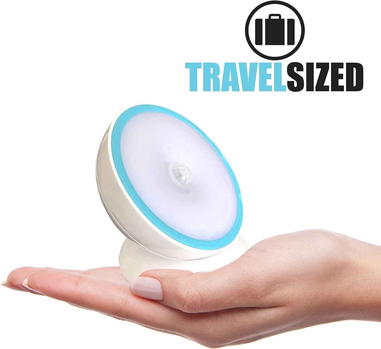 Motion-Activated Battery LED Light with Magnetic Base, 360° Rotating Night Lamp for Closets, Bathrooms, Hallways & Cabinets, Wireless, Easy Install, Auto Sensor for Hands-Free Illumination