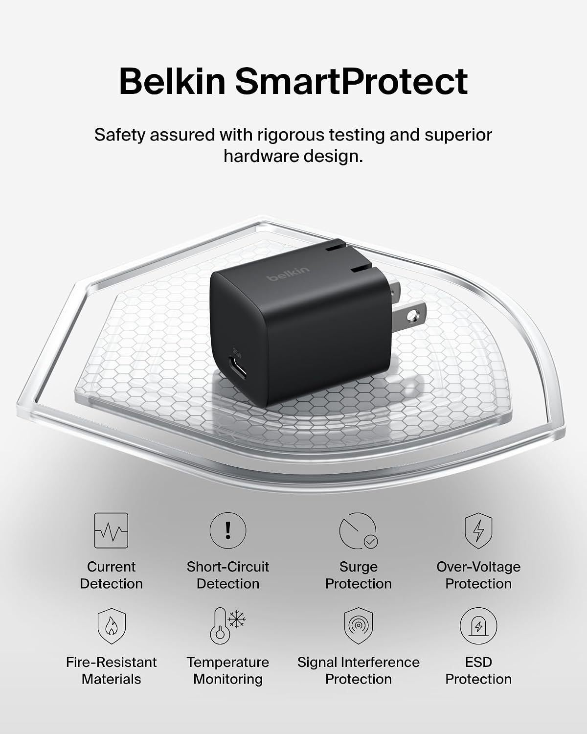 Belkin 25W Compact USB C Charger Block, 2 Pack, Fast Charging for Travel | PD 3.1, Travel Charger, iPad, iPhone 17, Samsung Galaxy, Pixel, AirPods, Apple Watch, Nintendo Switch 2, Foldable Prongs