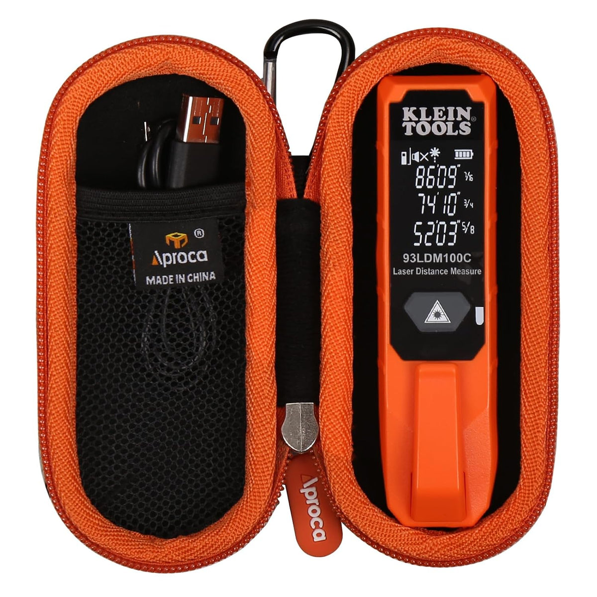 Aproca Case Compatible with Klein Tools 93LDM100C Laser Distance Measure, Portable Storage Bag for Accessories (Case Only)