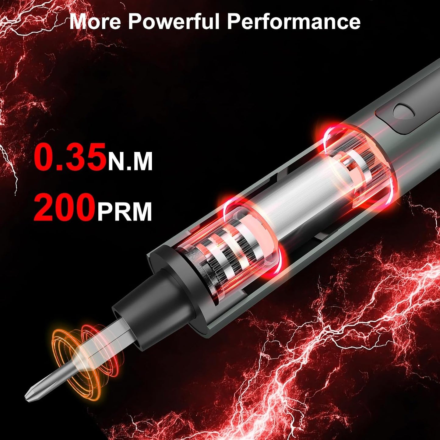 75 IN 1 Mini Electric Screwdriver Set, Power Screwdriver | 71 S2 Precision Bits, 3 LED Lights, Magnetic Storage, USB-C Charging, Cordless Screwdriver Repair Tool Kit for Electronics