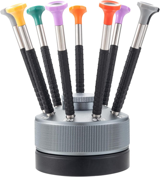 Watch Screwdriver Set with 9pcs Precision Slotted and Phillips，9pcs Different Sizes With 9 Extra Replace Blades Watchmaker Screwdriver Set for Watch/Eyeglass/Jewelry Repair