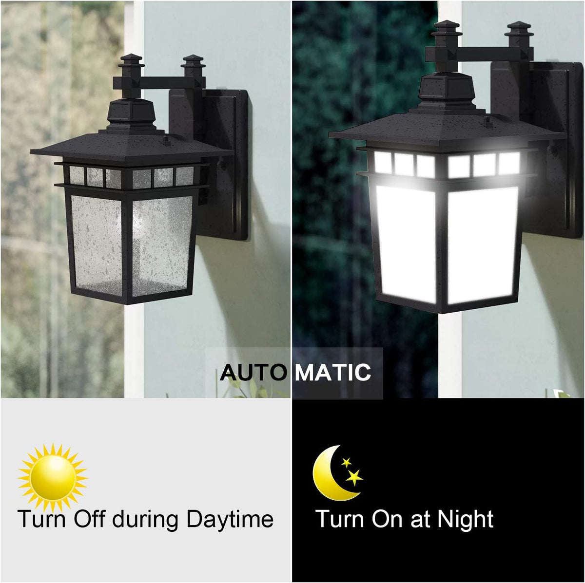 Dusk to Dawn Light Sensor Bulbs, A19 12W(100 Watt Equivalent) LED Bulbs